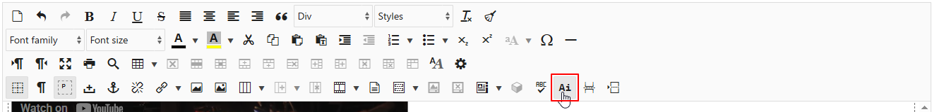 Aia - AI Assistantダイアログボックスを開く Aia - AI Assistantダイアログボックスを開く