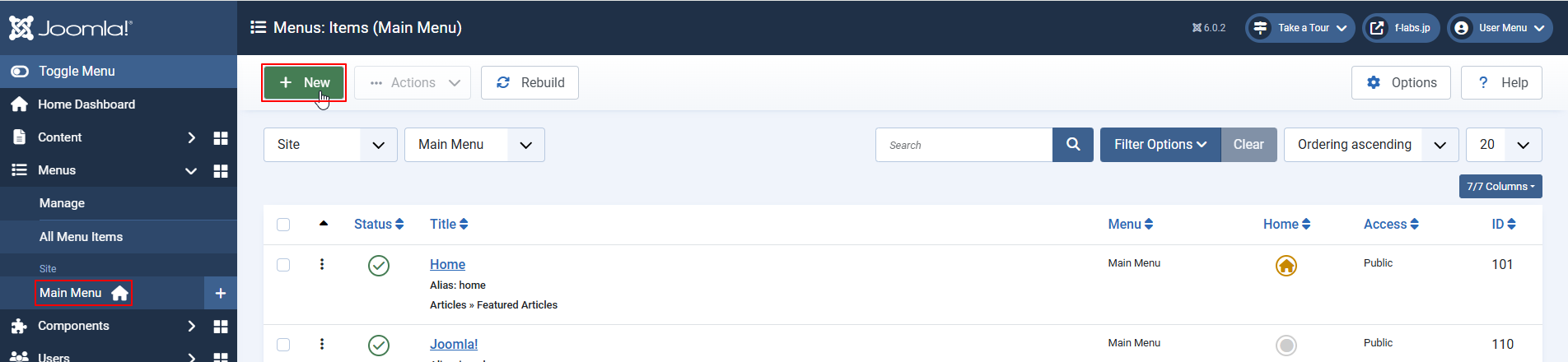 + Newをクリック + Newをクリック