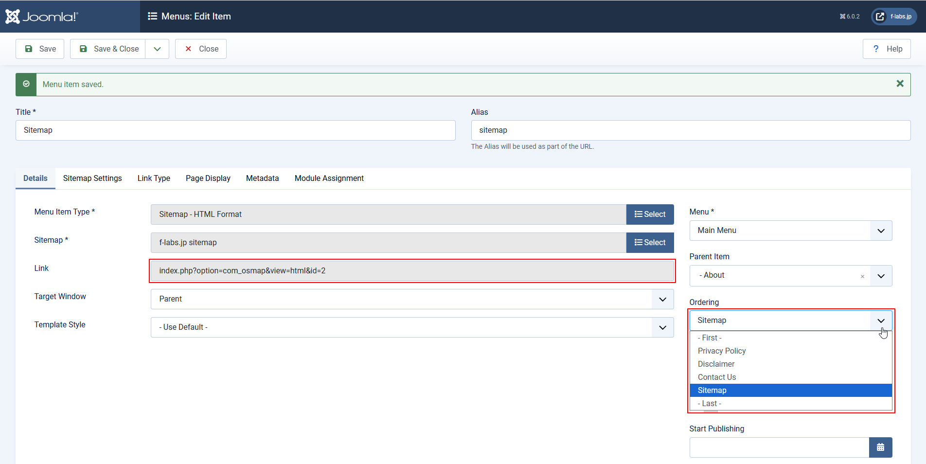 Orderingの順序が希望通りであることを確認 Orderingの順序が希望通りであることを確認