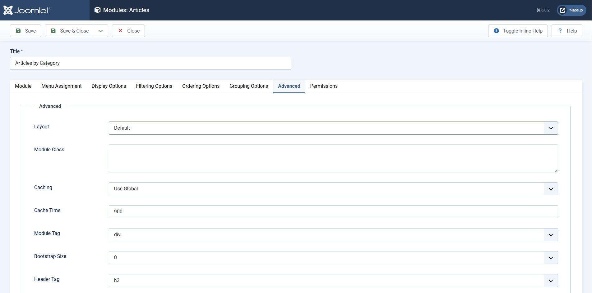 Module: Articles > Advanced Module: Articles > Advanced