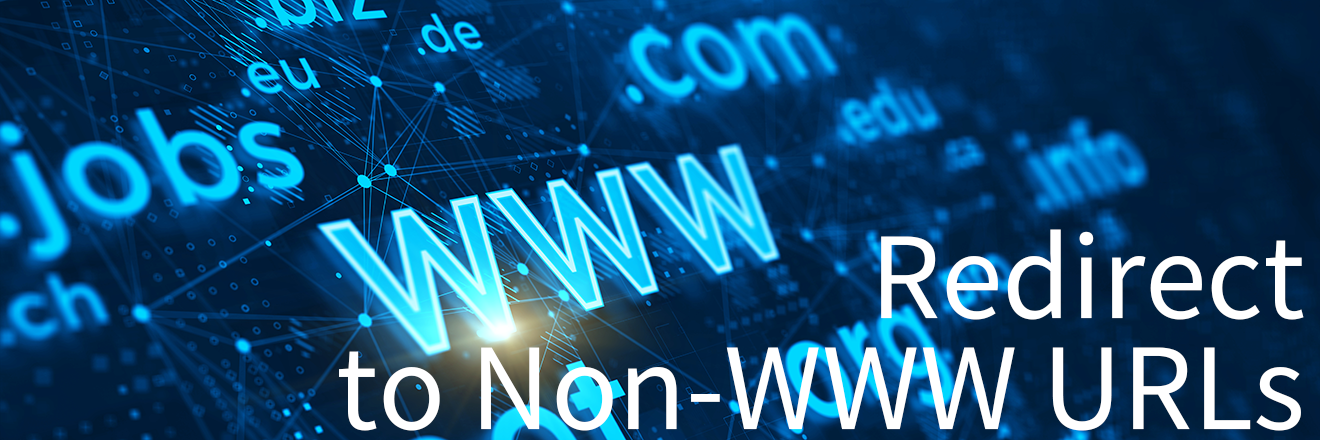 WWW URLsをNon-WWW URLsにリダイレクト